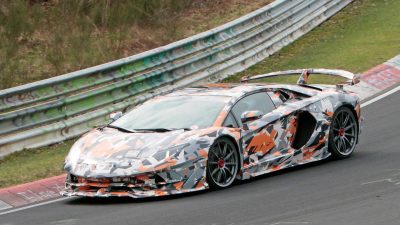 2019 Lamborghini Aventador SV Jota new spy photos