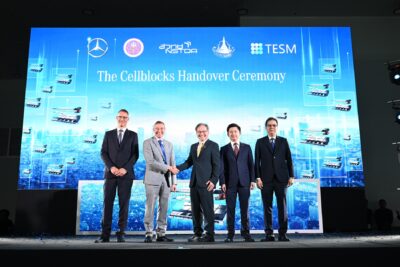 Mercedes-Benz commits to 10-year contract extension, expanding electric vehicle production base in Thailand, while delivering cellblocks to NSTDA for energy research